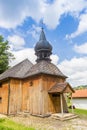 Wooden church with onion dome in Nowy Sacz