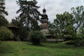 Wooden church in open-air folk museum in Uzhhorod