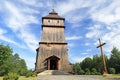 Wooden church, parish of the Transfiguration in Cmolas. Subcarpathian Poland Royalty Free Stock Photo