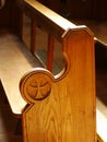 Wooden Church Pew