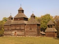 Wooden church . Pyrohiv. Kiev.