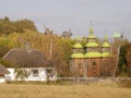 Wooden church . Pyrohiv. Kiev.