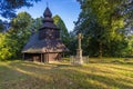 Wooden church in Ruska Bystra, Slovakia Royalty Free Stock Photo