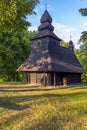 Wooden church in Ruska Bystra, Slovakia Royalty Free Stock Photo