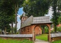 Wooden church of St. Catherine in Sromowce Nizne, Poland Royalty Free Stock Photo