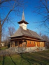 Wooden church at St. Ioan Rusu Monastery in Slobozia Giurgiu Romania