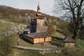 Wooden Church of St Nicolas of the Eastern Rite situated in a village Bodruzal, Slovakia. UNESCO Word Heritage site