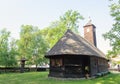 Wooden church of Topla - Banat village ethnographic museum Royalty Free Stock Photo