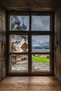 Wooden churches on island Kizhi on lake Onega, Russia Royalty Free Stock Photo