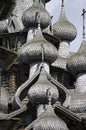 Wooden churches. Russia, Kizhi island. Royalty Free Stock Photo