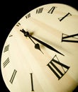 Wooden clock Royalty Free Stock Photo