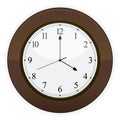 Wooden Clock EPS Royalty Free Stock Photo