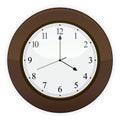 Wooden Clock EPS Royalty Free Stock Photo