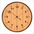 Wooden Clock Face Royalty Free Stock Photo