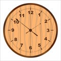 Wooden Clock Face Royalty Free Stock Photo