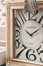 Wooden clockface with London inscription