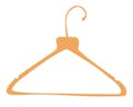 Wooden clothes rack. Clothes hangers. Boutique, cloakroom or shop storage. For coats, sweaters, dresses, skirts, pants. Flat