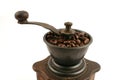 Wooden coffee grinder Royalty Free Stock Photo