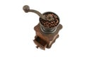 Wooden coffee grinder Royalty Free Stock Photo