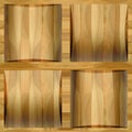 Wooden coffered paneling stacked for background Royalty Free Stock Photo