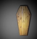 Wooden coffin