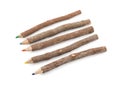 Wooden color pencils Royalty Free Stock Photo