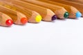 Wooden Color Pencils Royalty Free Stock Photo