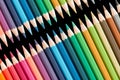 Wooden color pencils Royalty Free Stock Photo