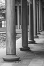 Wooden column in Chinese temple Royalty Free Stock Photo