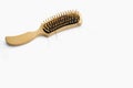 Wooden comb brush with hair loss Royalty Free Stock Photo