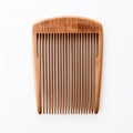 Wooden Comb On White Background - Mamiya 7 Ii Style