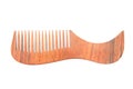 Wooden comb isolated