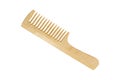 Wooden comb isolated.