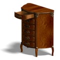 Wooden commode with drawers of Louis XV.