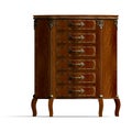 Wooden commode with drawers of Louis XV. Royalty Free Stock Photo