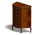 Wooden commode with drawers of Louis XV.