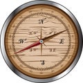 Wooden compass Royalty Free Stock Photo