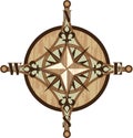 Wooden Compass vector Royalty Free Stock Photo