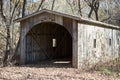 Wooden construction at Oak Holler Bridge Royalty Free Stock Photo