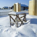 Wooden construction trestles Royalty Free Stock Photo