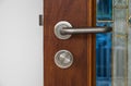 Wooden contemporary door element