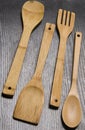 Wooden cooking utensils