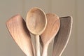 Wooden cooking utensils close up image Royalty Free Stock Photo