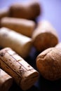 Wooden corks close up Royalty Free Stock Photo