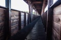 Wooden corridor