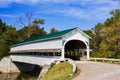 A Wooden Covered Bridge in the countyside of rural America