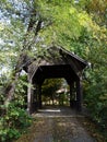 Wooden Covered Bridge in Wolf Creek, Oregon