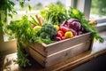 Fresh Harvest on White Table Royalty Free Stock Photo