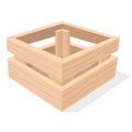 Wooden crate.