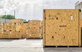 Wooden crates for Maersk and other various shipping logistics companies.